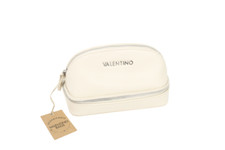 VALENTINO Sac À Main Femme Taille Unique Cosmétique Enduit Zippé Blanc