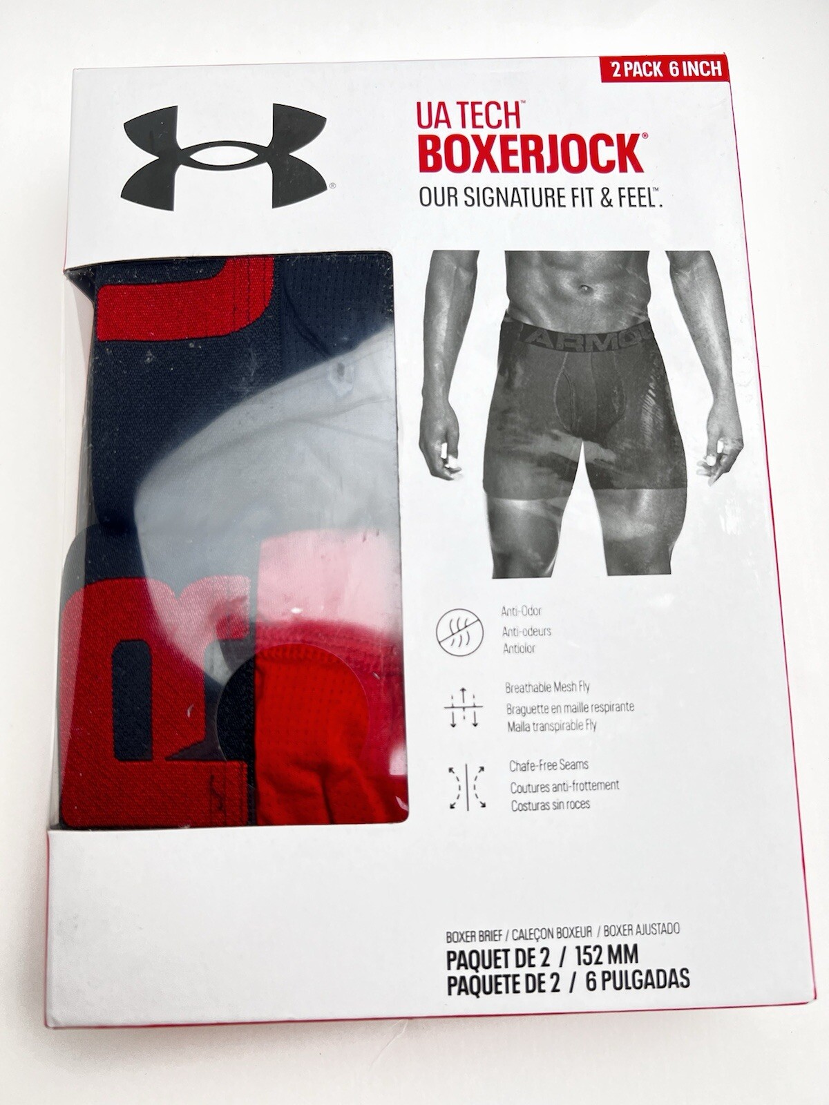 Men Under Armour UA Tech Inch Boxerjock Pack Boxerjock