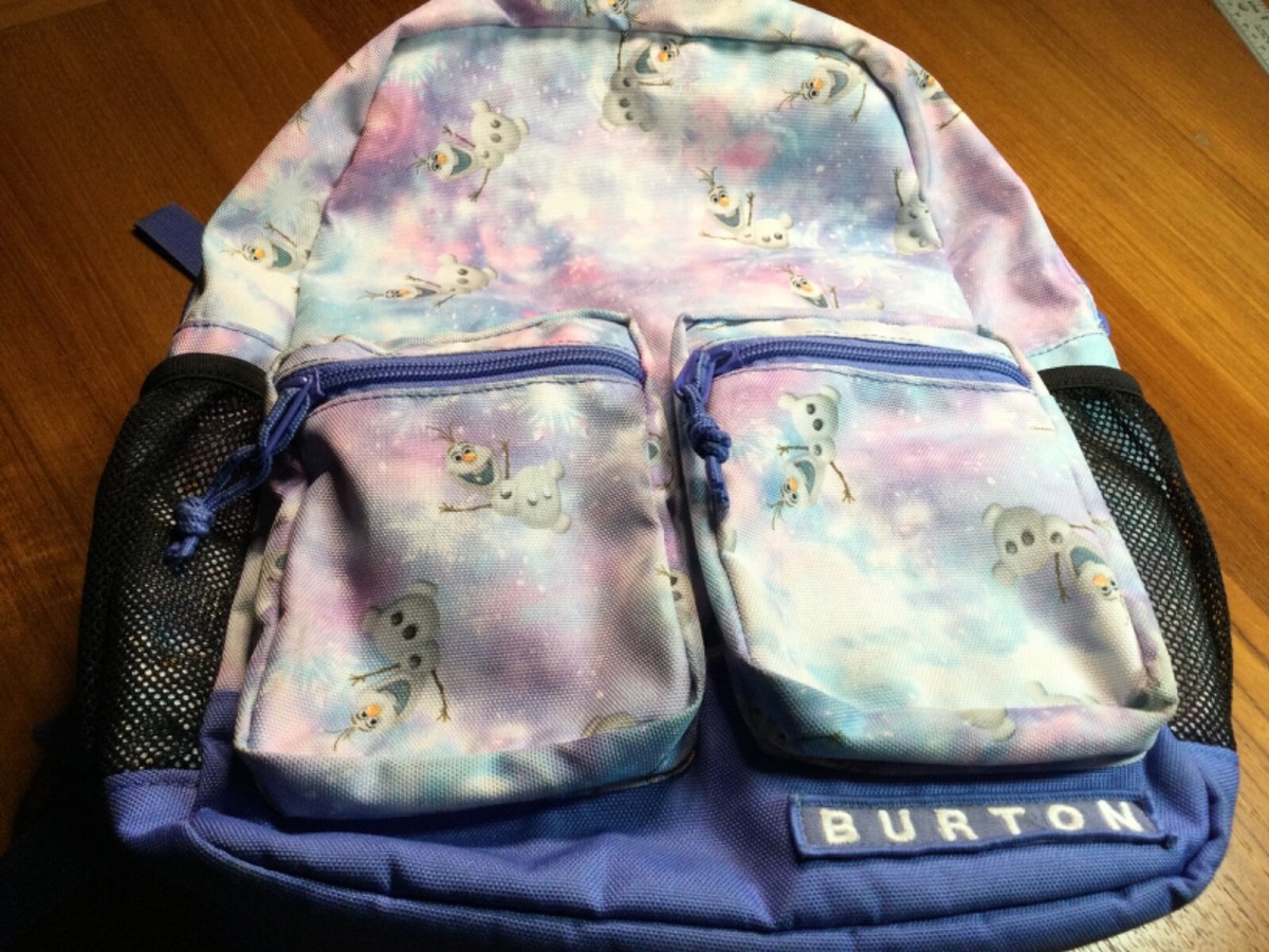Burton Youth Emphasis Disney Frozen Blue Watercolor Olaf Snowman Backpack Burton Olaf Frozen Multi-pocketed Backpack, Chest-strap  main image 4