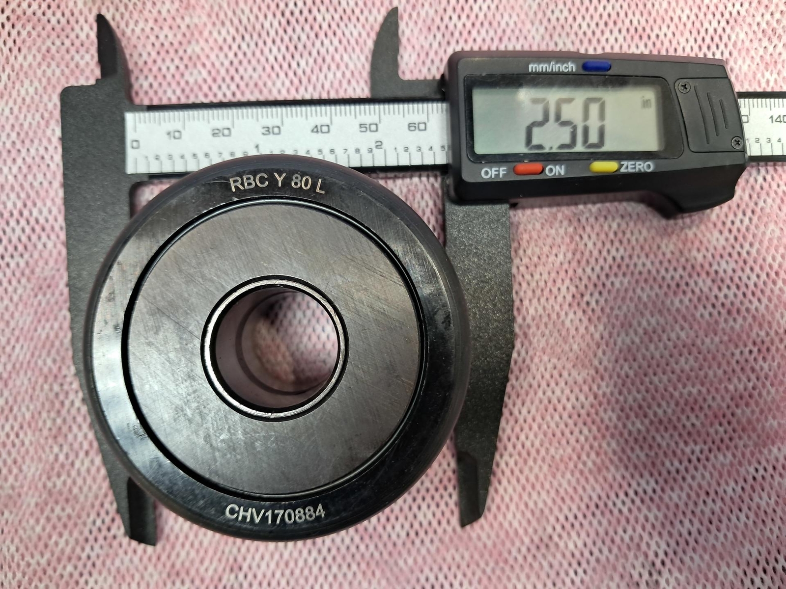 RBC Y 80 L Cam Follower Bearing 3/4" Boore 2-1/2" RLR Dia. 1-1/2" RLR Wide