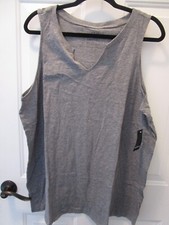 TORRID CLASSIC FIT HERITAGE SLUB SPLIT NECK HEATHER GRAY TANK TOP NEW