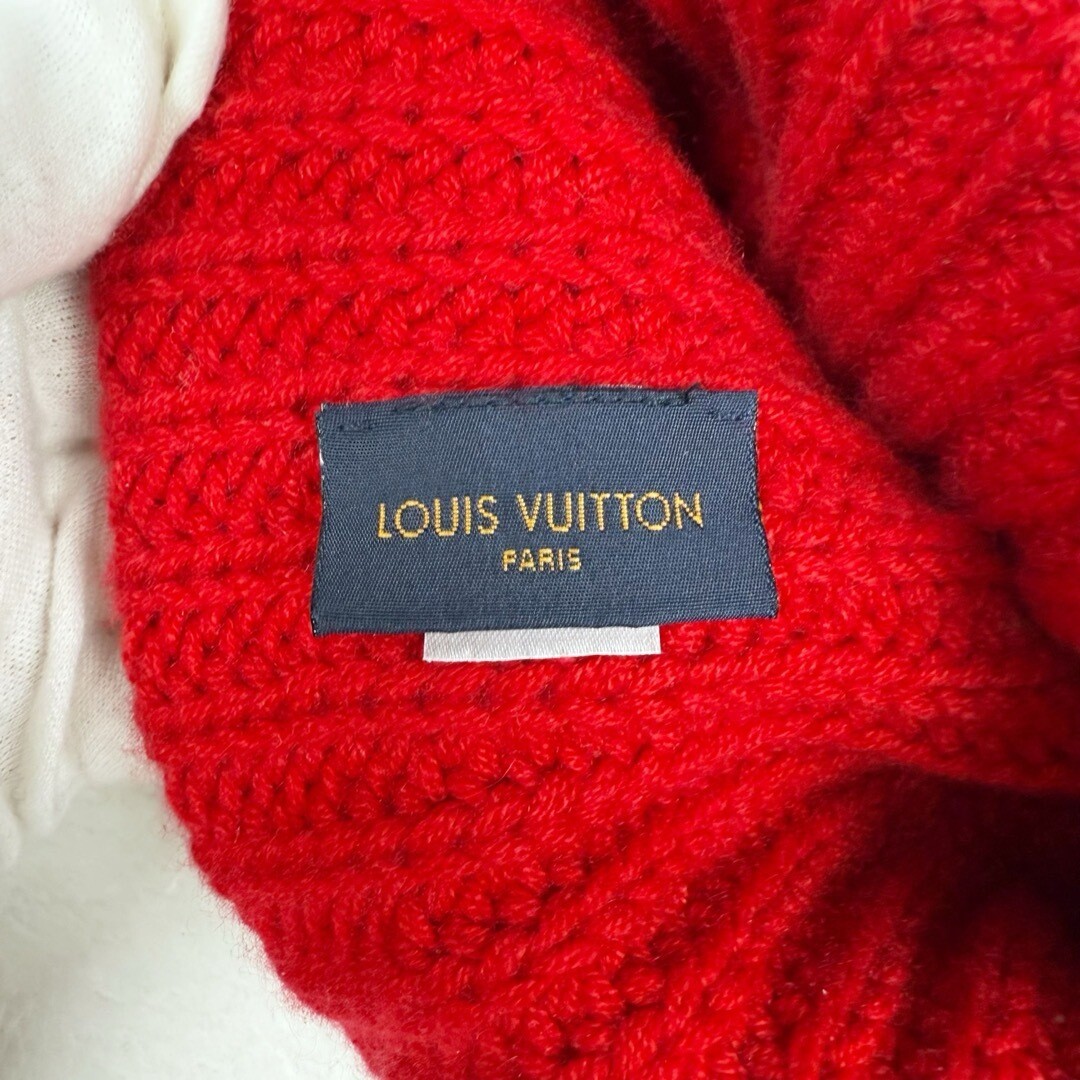 Louis Vuitton Knit Head Hat Cashmere Red Men's Winter Beanie