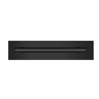 12'' Linear Slot Diffuser - (1 Slot) Single Slot - Black Decorative Air Vent