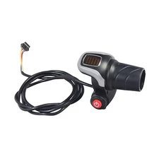 36 Volt Twist Grip Throttle & Battery Indicator for Swagtron EB5 Electric Bikes
