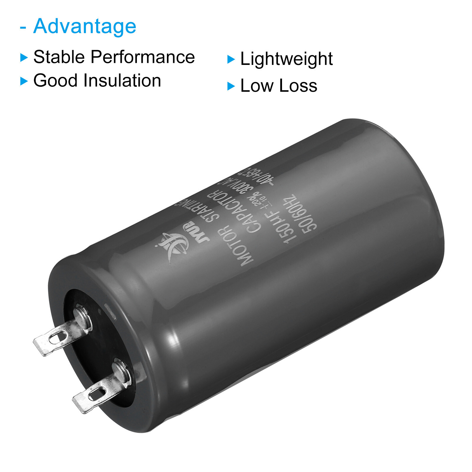 Condensateur De Démarrage Moteur 50µF 300V CD60 - Pour Moteurs Monophasés, 50/60 Hz