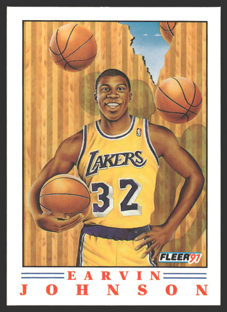 Earvin Johnson #6 1991-92 Fleer Pro-Visions Los Angeles Lakers