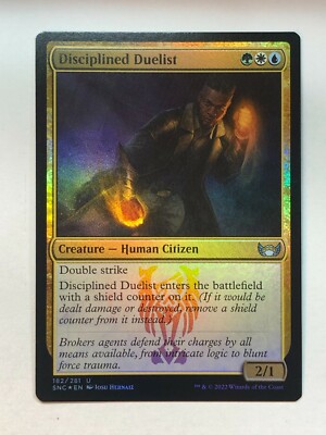 MTG Streets of New Capenna Disciplined Duelist 182 Foil NM/M