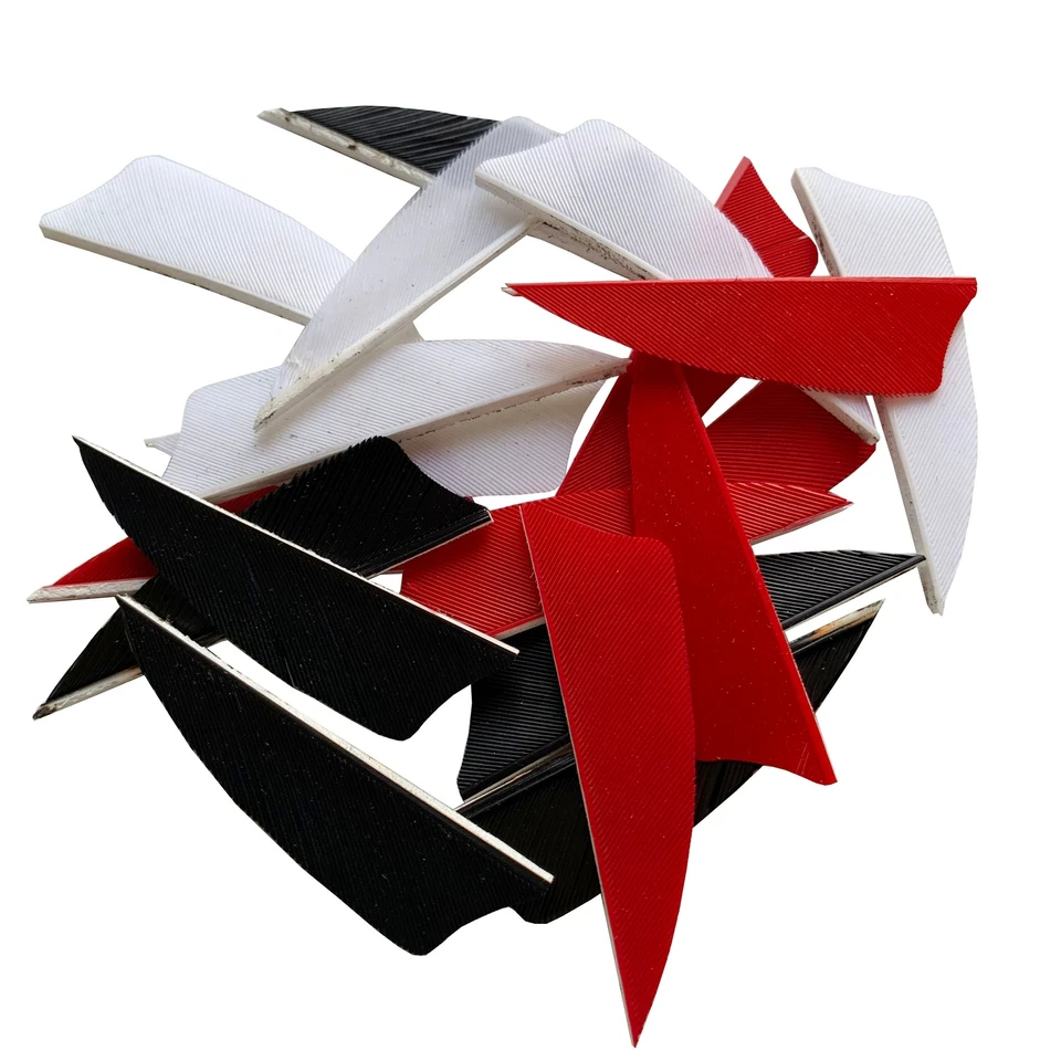 50 PCS 2Inch Shield Archery Arrow Feather Fletching For Hunting Right Wing - Image 3 of 4