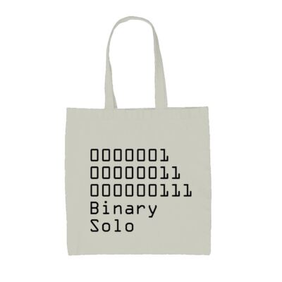 Binary Solo - Canvas Tote Bag - Roboter Computer Nerd Geek