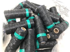 LOT OF 23 - EY Technologies Lacing Braiding Cord Black Nylon Wax Spool String