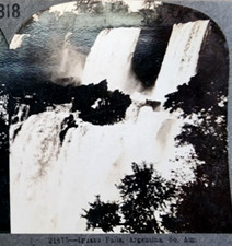 👉 Keystone Stereoview 21875 Iguazu Falls Argentina South America Waterfall Scen