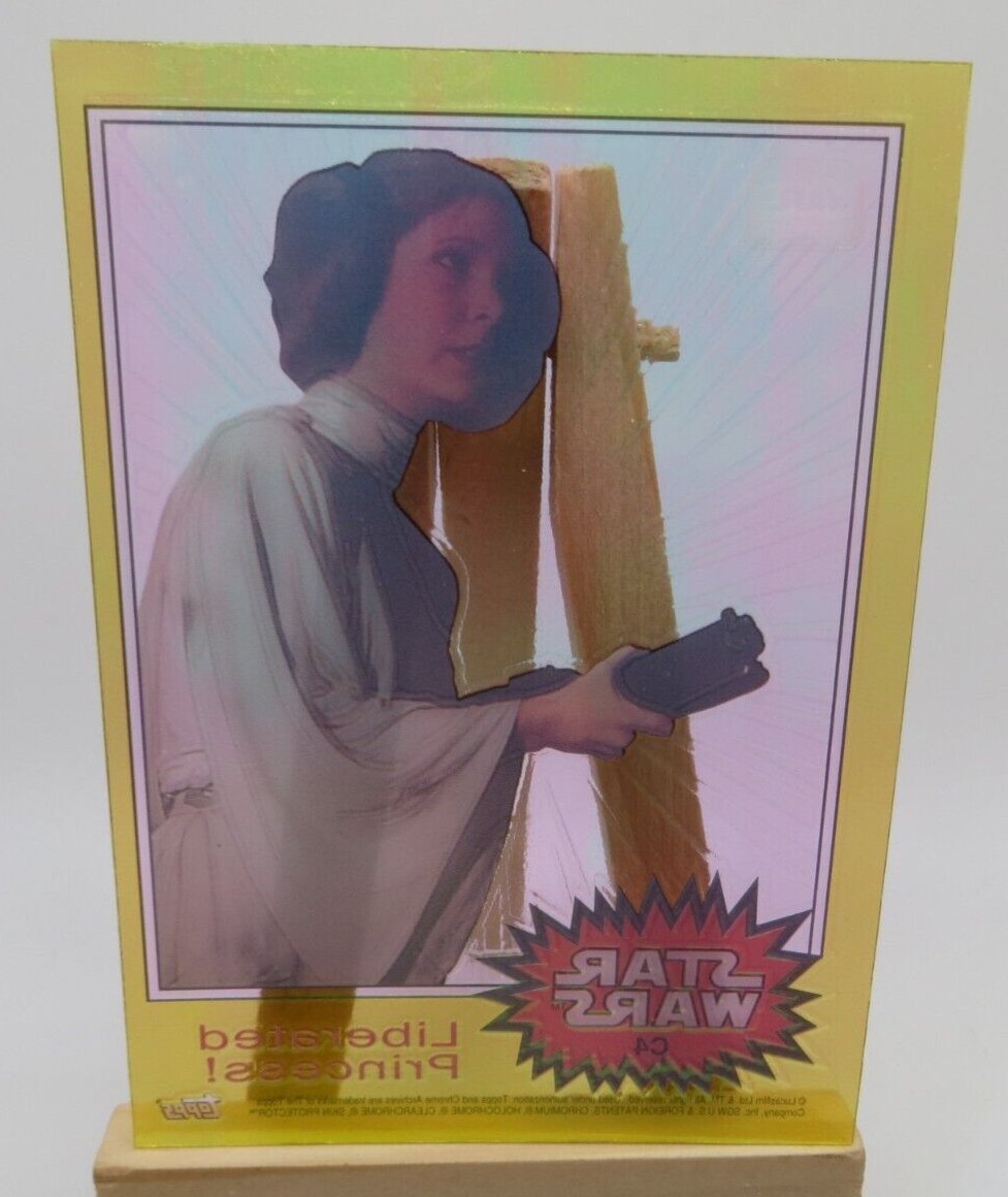 1999 Topps Chrome Archives Clearzone Insert Card STAR WARS C4 Princess Leia - Picture 2 of 2