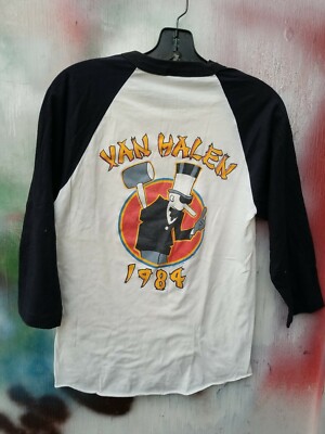 Vintage Van Halen 1984 Tour of the World Concert T-Shirt Medium | eBay