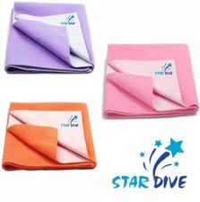 Purple, Pink Orange Baby Bed Protecting Water Absorbing Baby Dry sheet