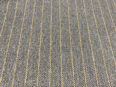 Jamerson Herringbone Streifen ocker/grau 140 cm breit Polster/Vorhangstoff 
