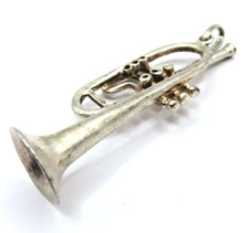 Wunderschöner Anhänger aus 800 Silber Trompete Italien Meister Tuba Luxury toll