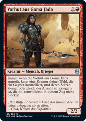  Magic the Gathering - Vorhut aus Goma Fada - ZNR-DE141 MtG NM