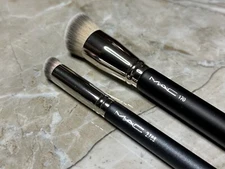 MAC 170 270S Foundation Concealer Brush Set Synthetic Rounded Slant Blending