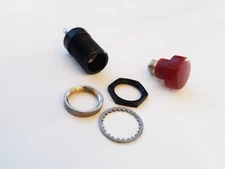 NOS Marco Oak Red Round Lens Back Mounting Indicator Light 14-30380