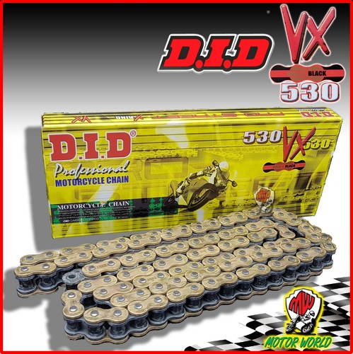 Catena Di Trasmissione DID 525VX3 - 118 Maglie, Colore Oro/Nero - Foto 3