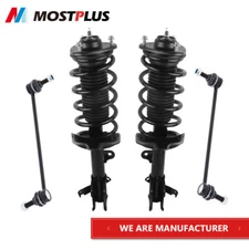 Set(4) Front Struts w/ Coil Spring Assy Sway Bar Links For 2008-10 Honda Odyssey