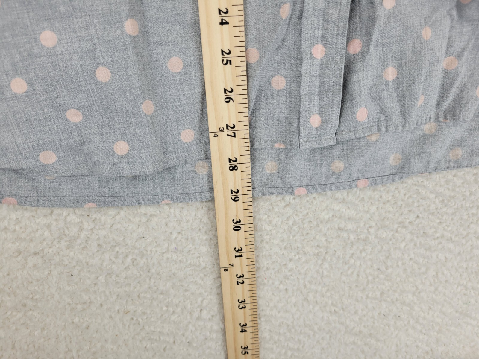 Talbots Collared Button Front Womens 2X Gray Pink… - image 16