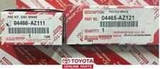 OEM 2008-2016 TOYOTA VENZA FRONT REAR CERAMIC BRAKE PADS 04465-AZ221/04466-AZ211