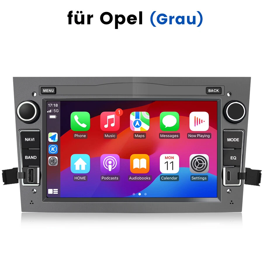 2+64G DAB+ Carplay Autoradio Android 14 GPS NAVI Für Opel Corsa D Astra H Vivaro - Bild 2 von 4