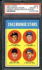 1963 Topps #544 1963 Rookie Stars - PSA 8