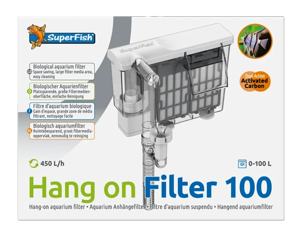 Superfish Hang on Filter 100 Anhängefilter für Aquarien bis 100L