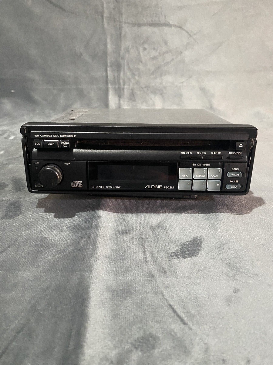 rimaページ Vintage Rare Alpine 7802M CD Player Old School Car stereo *READ