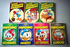 LOTTO SUPER ALMANACCO DI PAPERINO 7 VOLUMI N.24 25 28 43 45 51 61 seconda serie