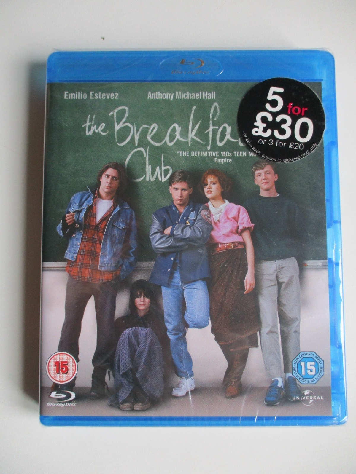 THE BREAKFAST CLUB (1985) - NEW & SEALED BLU-RAY - EMILIO ESTEVEZ MOLLY RINGWALD