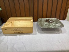 Vintage MCM VIKING Crystal STAINLESS STEEL 5 Section Lazy Susan 13x13&rdquo; Model 270