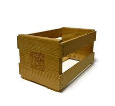 Napa Valley Wooden CD Storage Crate 21 Discs Media Case Holder