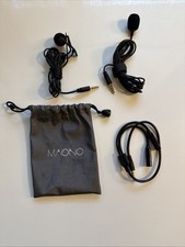 Lavalier Microphone, MAONO AU100 Hands Free Clip-on Lapel Mic with Omnidirection