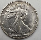 *SILVER* 1944  50C  Walking Liberty Half Dollar.  *GREAT WAY TO BUY SILVER !!