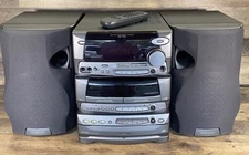Kenwood RXD-750 3 Disc Changer CD Player Dual Cassette Stereo System W Remote