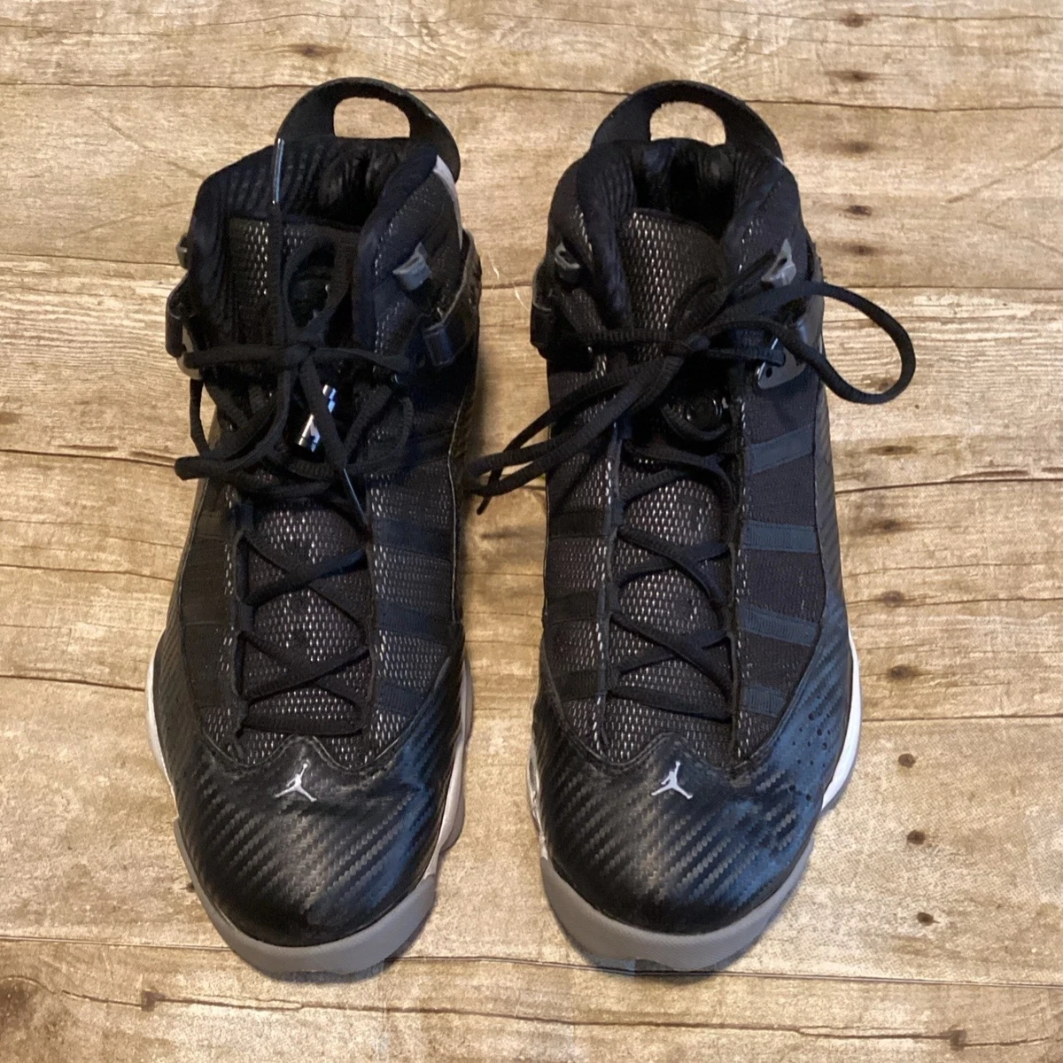 Size 11.5 Men Nike Jordan 6 Rings Carbon Fiber 322992-004 Black/Grey Nike Jordan 6 Rings Carbon Fiber 322992-004 Black/Grey  main image 4