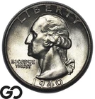 1940-S Washington Quarter, Choice Unc