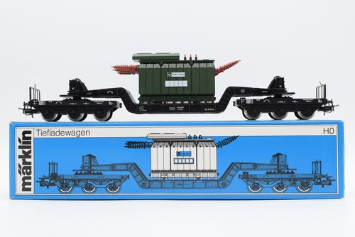 Märklin H0 4617002 Tiefladewagen mit Transformator  SST 53  St 52 der DB | Condition: Gebraucht