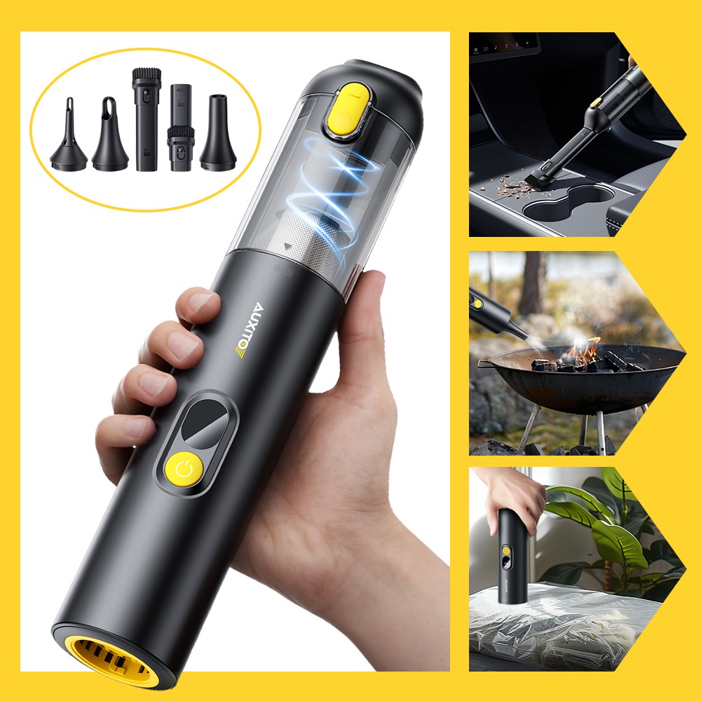 4 in 1 Mini Handheld Cordless Vacuum Cleaner Portable For Car Auto Home AUXITO M