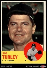 1963 Topps #322 Bob Turley Angels 4 - VG/EX