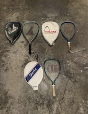 3x Raquetas de Raquetball - Wilson Force 250 (x2) y ProKennex - con Fundas