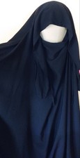 Large Oversized Khimar with Headband and Strings for Niqab