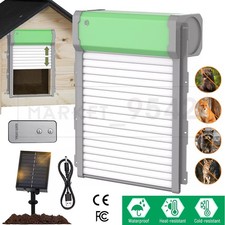 Automatic Chicken Coop Door Solar Powered Opener with Timer Light Sensor Remote