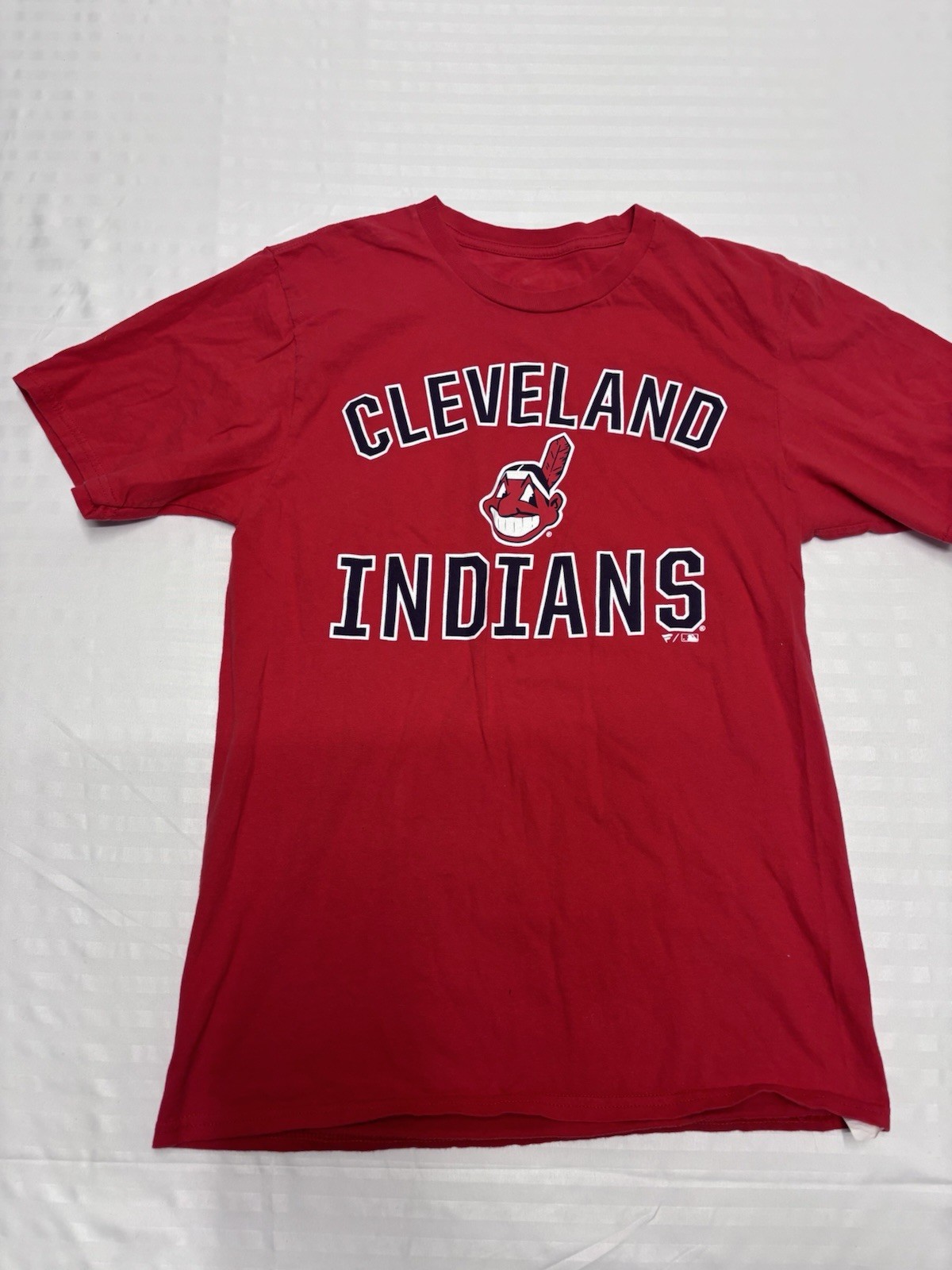 Cleveland Indians Graphic T-Shirt MLB Baseball Y2K Red Sz Small