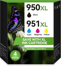 950XL 951XL Ink Cartridges Combo Pack Work for HP 8600