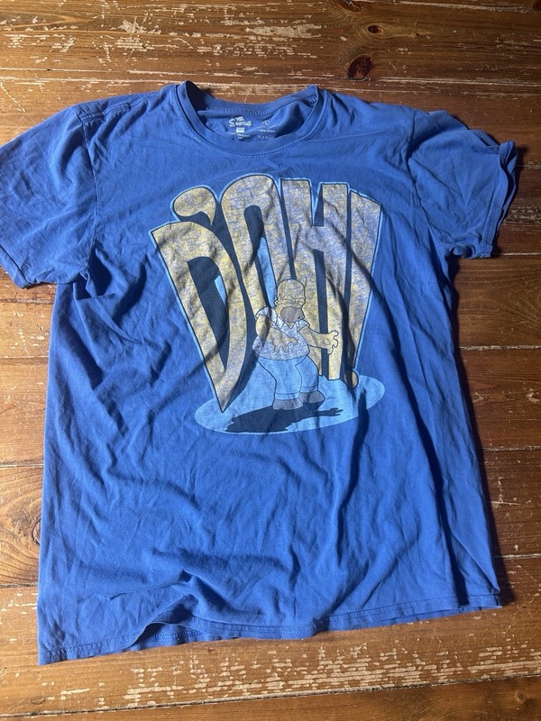 Simpsons Shirt Homer Large Blue | D’OH 20th Century Fox