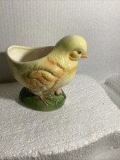Lefton Ceramic Vintage Chick Chicken Planter ...